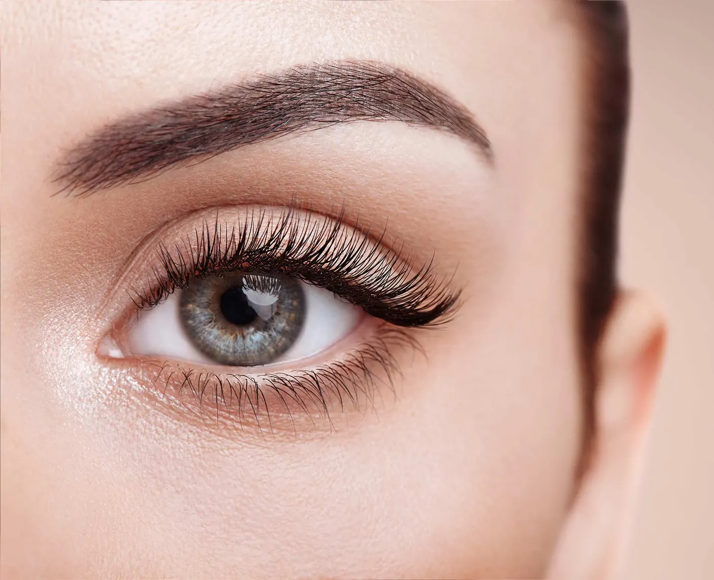 Gepflegte Augenbrauen und Wimpern